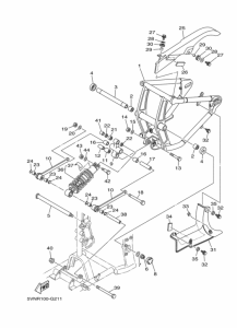XV1700AS Rear arm & suspension