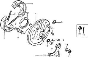 XR100 Передний тормоз
