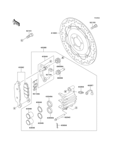 EJ650 Передний тормоз