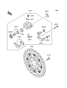 BJ250 Передний тормоз