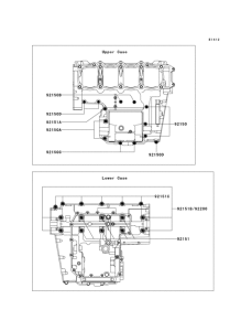 ZR1000 Болты крепления картера