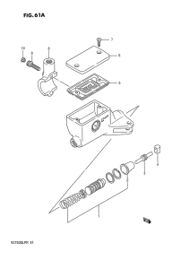 VS750 Главный цилиндр сцепления