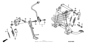 ST1300 Подножка