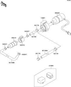 ZX900 Топливный насос