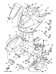 TDM850 Обтекатель 1