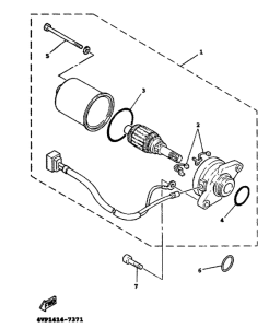 YW100T Стартер