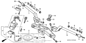 VFR800 (ABS) Handlebar + top bridge