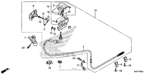 CTX700N DCT Parking brake lever