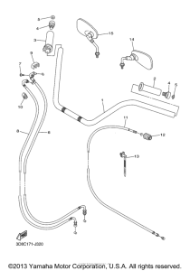 XVS1300CT Троса