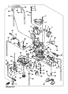 WR250F Carburetor assy