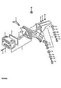 TS250 Задний комбинированный сигнал