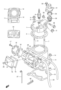 RMX250 Цилиндр