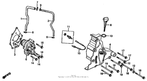 CB1000 Left cover + oil pump