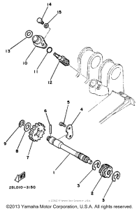 RZ350NCII Тахометр