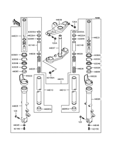 ZX400 Передняя вилка