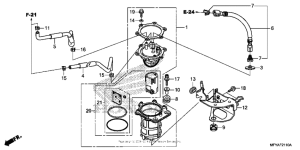 VT1300CT Топливный насос