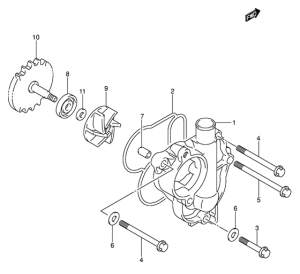 RM-Z450 Водяная помпа
