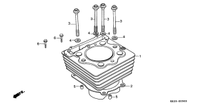 XR200R Цилиндр