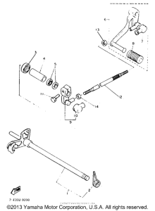 FZR600REC Вал переключения