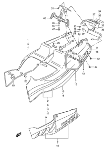 GSX-R400 Обтекатель задний