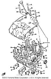 XS650_2F - 1979 Картер двигателя