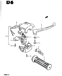 CS80 Brake lever - switch