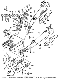 XVZ13DB Выхлопная система