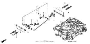VFR800 (ABS) Throttle body (component parts)