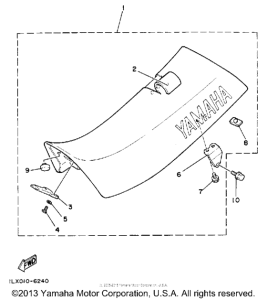 YZ250U Сиденье