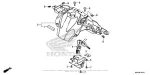 NC700X (DCT) Центральная облицовка