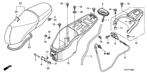 PES150 Seat / luggage box