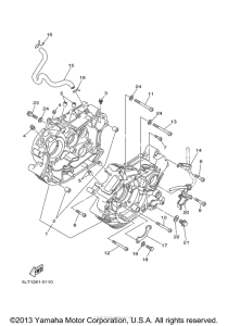 XV250XCR Картер двигателя