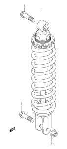 DR-Z125 Задние амортизаторы