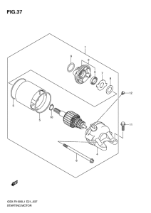 GSX-R1000 Стартерный мотор