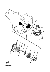 FZR600 FZR600A Маслонасос