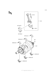 EX650 Коленвал