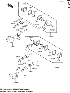 ZX600 Поворотники
