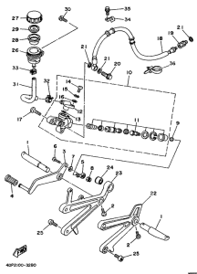 TZ250 Stand. footrest