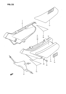 DS80 Обтекатель задний