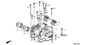 NX650 Крышка головки цилиндров