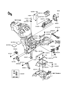 ZX1200 Рама ,крепежные детали