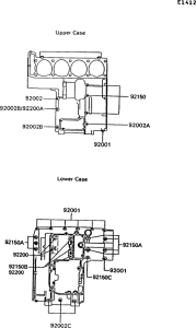 ZG1000 Болты крепления картера