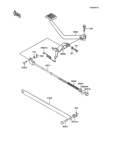 ER250 Педаль тормоза