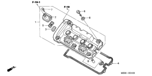 CBF600 (Naked, ABS) Крышка головки цилиндров