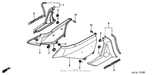 GL1800 Боковые обтекатели