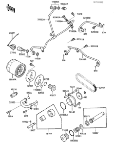 KZ1000 Насос масляный  / фильтр масляный