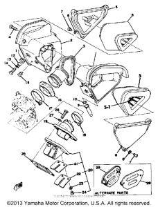 YZ100D Впускная система