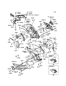 ZX1400 Обтекатель цепнральный