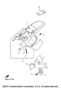 PW50G2 Боковые обтекатели