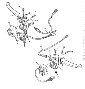 CW50 Handle switch. lever